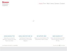 Tablet Screenshot of dewan-architects.com